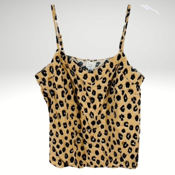 a new day Tops - a new day leopard print crop tank top small